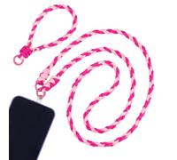 PH PandaHall Set of 2 Phone Chain Crossbody Straps, Hot Pink Cord Crossbody Cellphone Strap Lanyard Wrist Strap Phone Purse Chains with Clasps for Women Gift Shopping Travel Party