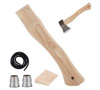 PH PandaHall Wooden Axe Handle Replacement Hatchet Wood Handle, Durable Burlywood Hatchet Handle for Gardening Camping Broad Outdoor Tool Festival Decoration DIY Projects,11.1x2.2x1.1