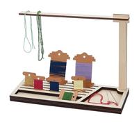 PH PandaHall Wooden Bobbin Rack for Embroidery Floss, 5 Slots Wood Floss Organizer Floss Bobbin Holder for Crafts Cross Stitching Embroidery Sewing, 29x11x21.6cm