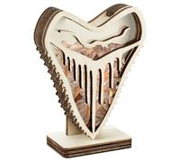 PH PandaHall Wooden Shark Tooth Display Case with Acrylic Window Shark Teeth Holder Box 3.9x1.7x 5 inch Shadow Box Display Box for Vacation Coastal Beach Home Shelf Decoration Collectors Gift