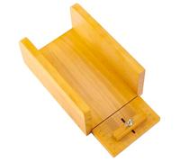 PH PandaHall Wooden Soap Cutting Box, Soap Loaf Cutter Soap Cutter Adjustable Wood Soap Cutting Tool Soap Trimming for DIY Handmade Soap Making, Candles Trimming, Orange colour, 26x13x9cm