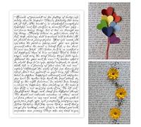 PH PandaHall Words Background Clear Stamp, Self-Trust Theme Transparent Stamp Decorative Clear Stamps Dense Letters Craft Stamps for Card Making DIY Scrapbooking Embossing Journal Album Decoration