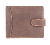 ph PRIMEHIDE Genuine Leather Flip-Up Trifold Wallet for Men, RFID Protection, 7 Card Slots, ID Window, Coin Pocket, Note Compartment, Slim Wallet for Business, Travel & Everyday Carry, Hunter Brown