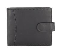 ph PRIMEHIDE Genuine Leather Flip-Up Trifold Wallet for Men, RFID Protection, 7 Card Slots, ID Window, Coin Pocket, Note Compartment, Slim Wallet for Business, Travel & Everyday Carry, Black