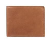 ph PRIMEHIDE Men's Italian VT Leather Trifold Wallet with 8 Card Slots, Flip-Up ID Window, Coin Pocket & Note Compartment, Slim Genuine Leather Wallet for Business, Travel & Everyday Use (Tan)