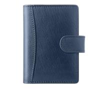ph PRIMEHIDE Soft Leather Credit Card Holder - Soft Leather Wallet with RFID Blocking Protection - Compact Card case with 4 Slots & 15 Sleeve Insert - Durable Slim Wallet for Daily Use, Navy