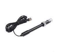 pH Probe Replacement with BNC Socket for pH Controller - Accurate 0.00-14.00 Measurement for Hydroponics & Aquarium - Long 2.95m Wire(Black 2.95 m)