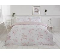 PH Sadie Polycotton Duvet Cover Set With Pillowcase Rapport Home Rose Super King