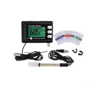 pH Temperature Monitor for Aquariums Pools Spas | Large backlit LCD, easy reading in dark, 3-point auto calibration, 0.01 resolution, user-friendly interface