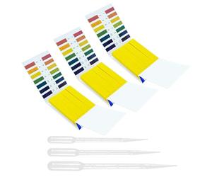 pH Test Strips, 240 Strips pH 1-14 Litmus Test Paper for Urine Saliva Drinking Water Pool Spa Soap Soil Diet Fish Tank Liquids Wine with 3 Tests Pipette Droppers