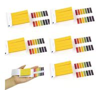 pH Test Strips, 6 Pack pH 1-14 Test Indicator 480 Strips Litmus Paper Water Soil Testing Kit for Urine Saliva Drinking Water Pool Soap Soil Diet