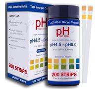 PH Test Strips for Urine & Saliva - 200ct Urine PH Test Strips for Humans, Fast & Accurately Track & Monitor Your pH Level (4.5-9.0ppm) in Seconds, Quick & Easy to Test Alkaline & Acid Levels in Body