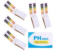 pH Test Strips Universal Ph 1-14 Litmus Paper 5 Pack pH Balance Test Strips Alkaline Acid Paper Kit for Soil Water Saliva Cosmetic Water Fish Tank Urine Pool Soap Pet Food Diet Monitoring, 400 Pcs