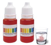 PH Tester for Water, 2 Pack Ph Indicator Test Drops, Accurate Water Testing Kits, Balance Accurate Fluid Measurement Balancer Reagent Meter for Freshwater Tank Lawn Aquarium Garden Pool