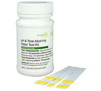 pH & Total Alkalinity Water Quality Test Strips (50 Strips) - Water Test Kit for Tap Water - Fast & Accurate Home Drinking Water Test