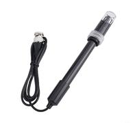 pH Value Detection Sensor Module with BNC Electrode Probe for Arduino - Accurate Liquid pH Measurement, Plastic/Rubber Construction, 42x32x19 mm, Compatible(Black)