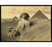PH02 Vintage 1800's Photo Egypt Egyptian Sphinx Pyramids Photograph Poster Re-Print - A3 (432 x 305mm) 16.5" x 11.7"