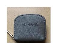 PH0NAK Leather Hearing Aid Storage Case with Zip/Hearing aid Travel Pouch