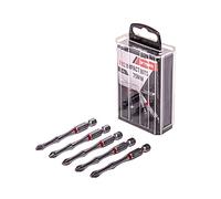 PH2 75mm Impact Screwdriver Bits - 5 Piece Tic Tac Box