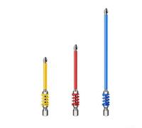 PH2 Anti-Slip Screwdriver Bit Set with Spring Flexibility and 1/4 Inch Hex Shank Compatibility 2/3pcs (70+90+150mm)