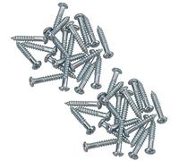 PH2 Dome Headed Phillips Wood Screws 3.5mm x 20mm Fastener Fixings 40pc