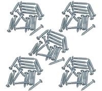 PH2 Dome Headed Phillips Wood Screws 4mm x 25mm Fastener Fixings 80pc