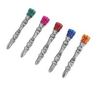 PH2 Magnetic Double Ended Screw Bits, 5Pcs 65mm/2.6In Length 1/4 Inch Hex Shank Strong Electric Cross Head Drill S2 Power Tool