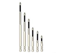 PH2 Screwdriver Bit, Cross Alloy Steel Drill Bit with 1/4 Inch Hex Shank, Anti-Slip Long Shank for Electric Screwdriver and Hand Drill, 1pc(90mm)