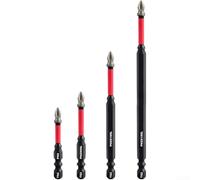 PH2 Screwdriver Bits 1/4 Inch Hex Cross Head Drill Set with Emery Coating for Stainless Steel Screws - Anti-Slip Magnetic Driver Bits 50mm 65mm 100mm(B)