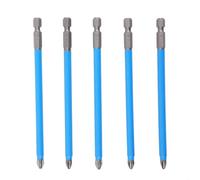 PH2 Screwdriver Bits 127mm Extended Length Hex Shank Pack - Anti-Slip Heavy Duty for Electric Drivers Construction Work 5 Pieces