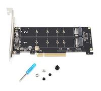 PH45 Adapter Card, Reader Expansion Card, M.2 Adapter Dual M.2 PCIE Adapter, M Key Hard Disk, Dual M.2 NVMe SSD to PCIE X8 M Key Hard Drive Converter (ph45)