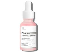 PHA 5% Exfoliating Lip Serum-Hydrating Overnight Lip Exfoliator,Hydrating Overnight Lip Mask & Pre-Matte,Gently Smooths & Plumps Lips,Vegan,Fragrance-Free,15ml