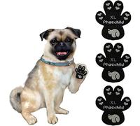 Phaechild Dog Paw Pads Anti-Slip Grips,Dog Paw Protectors for Senior Dogs on Hot Pavement,Provides Traction to Keep Them from Slipping on Smooth Floors 12 sets-48 Pads Black XL