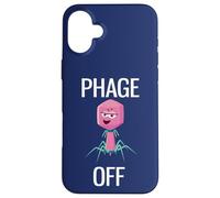 Phage Off Funny Bacteriophage Case for iPhone 16 Plus