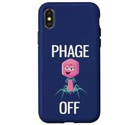 Phage Off Funny Bacteriophage Case for iPhone X/XS