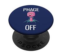 Phage Off Funny Bacteriophage PopSockets Adhesive PopGrip