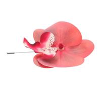 Phalaenopsis Corsage Orchid Pins Bridegroom Wedding Brooches Floral Bouquet Accessories Boutonniere Supplies Lapel Pin Formal Brooch White Silk