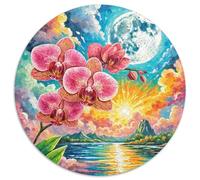 Phalaenopsis Orchid 1000 Piece Jigsaw Puzzle For Adults Educational Games Stress Relief Puzzle Exercise The Memory of The Brain for Family Decorations 1000pcs (67.5x67.5cm)