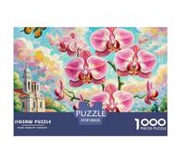 Phalaenopsis Orchid 1000 Piece Jigsaw Puzzle For Adults Educational Games Stress Relief Puzzle Exercise The Memory of The Brain for Adults And Kids, Age 12 Years Up 38x26cm/1000pcs