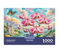 Phalaenopsis Orchid 1000 Piece Jigsaw Puzzles for Adults Educational Games Birthday Gifts for Women And Man Art Colorful DIY Craft 70x50cm/1000pcs