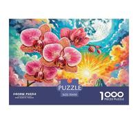 Phalaenopsis Orchid 1000 Pieces Jigsaw Puzzles Engaging Educational Games Jigsaw Puzzle Beautiful Decoration for Adults & Families 70x50cm/1000pcs