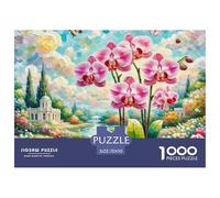Phalaenopsis Orchid 1000 Pieces Jigsaw Puzzles Engaging Family Games Jigsaw Puzzles Unique Puzzle Gift for Adults & Families 70x50cm/1000pcs