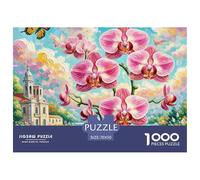 Phalaenopsis Orchid 1000 Pieces Jigsaw Puzzles Engaging Home Decoration Jigsaw Puzzle Home Decoration for Gifts 70x50cm/1000pcs