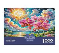 Phalaenopsis Orchid 1000 Pieces Portable Jigsaw Puzzle Age 3+ Cool Collage Effect, Fun Details, Educational, Challenging 70x50cm/1000pcs