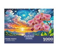 Phalaenopsis Orchid Jigsaw Puzzles 1000 Pieces for Adults Educational Games Puzzle for The Whole for Women Home Decoration 100% Recvcled Cardboard 38x26cm/1000pcs