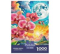 Phalaenopsis Orchid Jigsaw Puzzles Puzzle for Adults Kids. 1000 Piece Great Gifts Challenge Toy Educational Games Home Decoration for Adults& Kids Age 14 Years Up 38x26cm/1000pcs