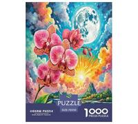 Phalaenopsis Orchid Jigsaw Puzzles Puzzles for Adults Kids. 1000 Piece Great Gifts Challenge Toy Educational Games Home Decoration for Adults& Kids Age 14 Years Up 70x50cm/1000pcs