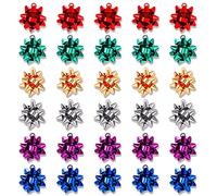 PHALIN 20/30PCS Christmas Charms, Metallic Red Green Gold Xmas Bow Charms Bulk, Holiday Charm Bracelet Making Kit, Christmas Jewelry Making Supplies Gifts, Alloy, not know