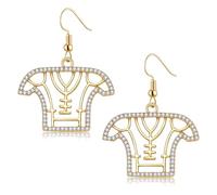PHALIN Baseball Earrings for Women Fun Rhinestone Gloves Uniform Bat Drop Dangle Earrings Game Day Sports Jewelry Baseball Mom Accessories Gifts, Zinc, No Gemstone