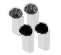 PhantAccy Microphone Windscreen for DJI Mic Wireless Lavalier Mics, Replacement Pop Filter & Wind Muff, Anti-Pop & Noise Canceling Fuzzy Cover (Only for 1st Gen, Not for DJI Mic-2)(2Black+2MixedColor)